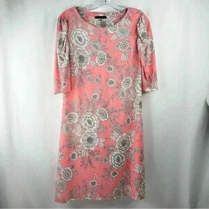 Tommy Hilfiger Women's Floral Jersey Short Puff Sleeve Dress Bloom/Ivory Size 12